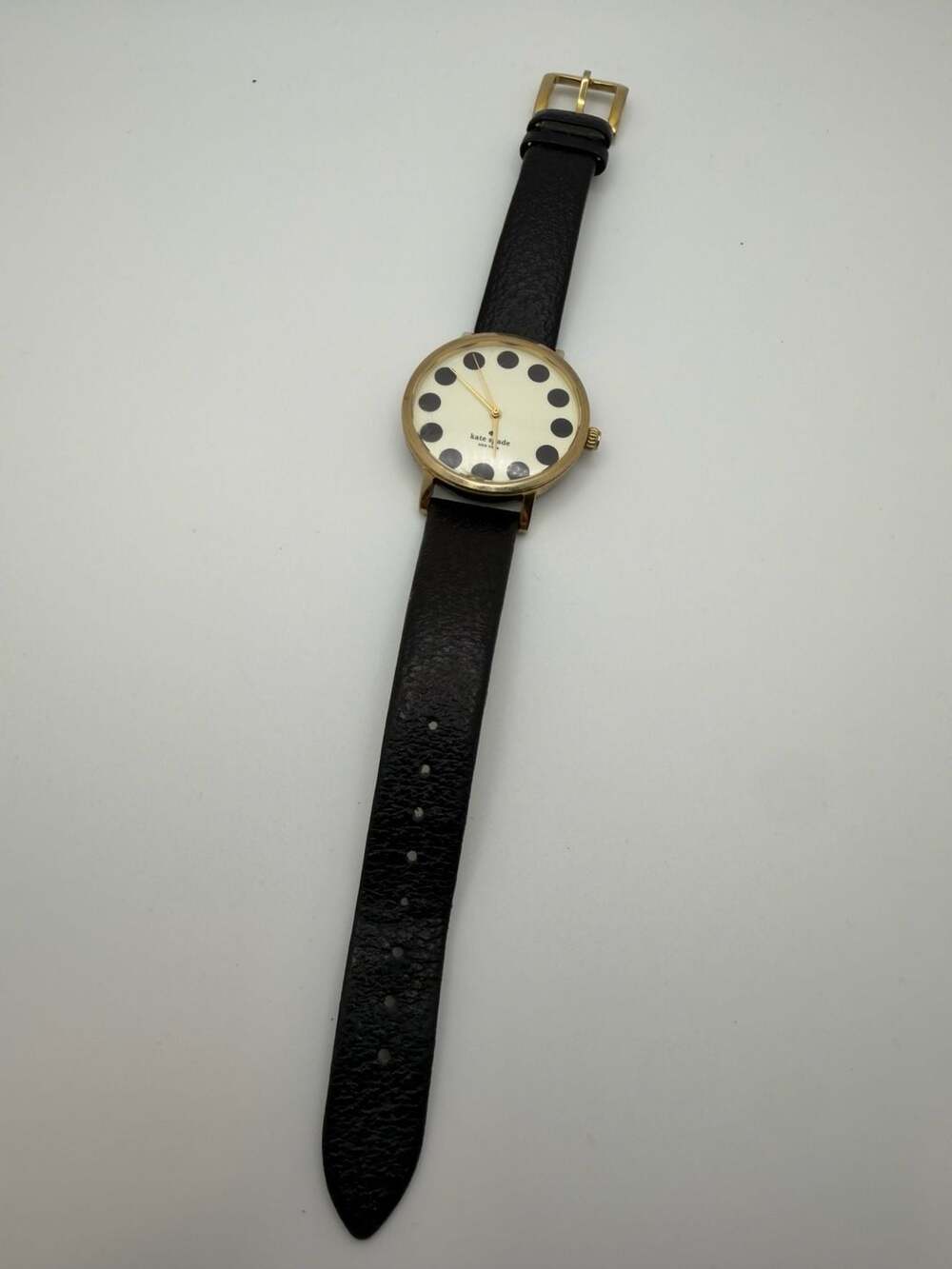Kate Spade New York Metro Black Dot Leather Watch - 0107